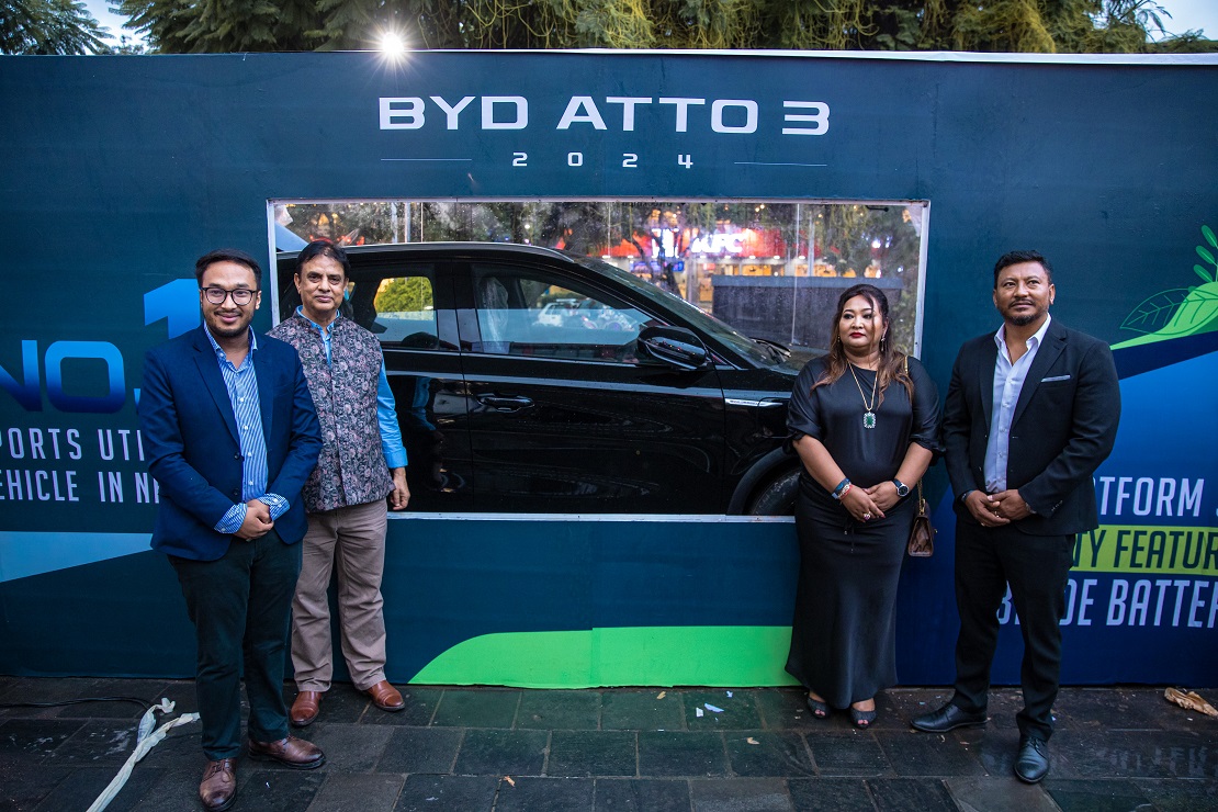 CIMEX INC. LAUNCHES THE BYD ATTO 3 2024 VERSION IN NEPAL WITH AT,