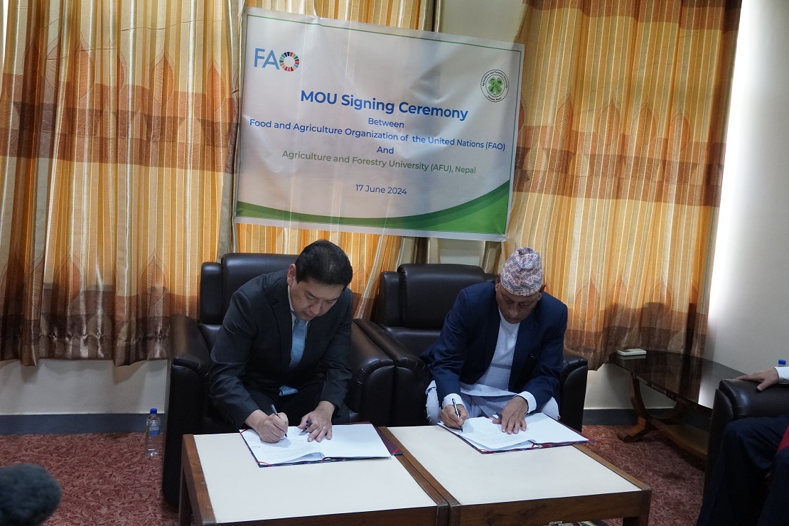 FAO and AFU signed MoU to strengthen agriculture research and development.