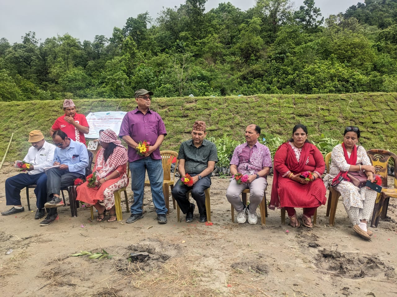 On the occasion of Chure Day, BRCRN’s Koshi Province Unit plants saplings in Kamal Community Forest located in Chulachuli 1, Ilam.