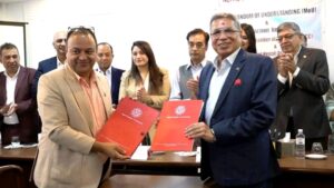 एनआरएनए र नेपाल चेम्बर अफ कमर्सबीच लगानी, व्यापार तथा आर्थिक सहकार्य विस्तारसम्बन्धी समझदारीपत्रमा हस्ताक्षर